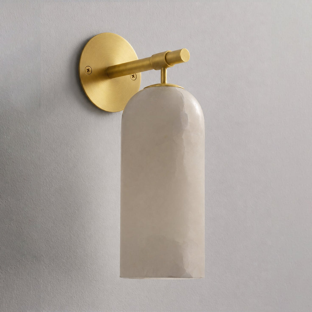 Alabaster Pillar Wall Sconce