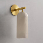 Alabaster Pillar Wall Sconce