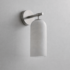 Alabaster Pillar Wall Sconce
