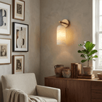 Alabaster Pillar Wall Sconce