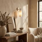 Alabaster Pillar Wall Sconce