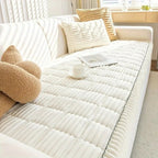 Plush Pleated Sofa Cover