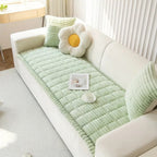Plush Pleated Sofa Cover