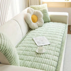 Plush Pleated Sofa Cover