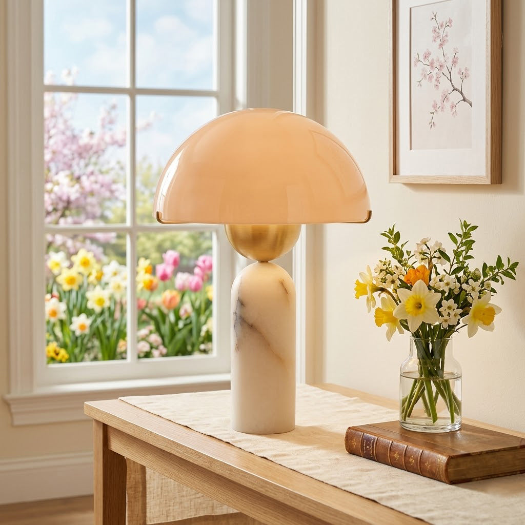 Peono Natural Stone Table Lamp
