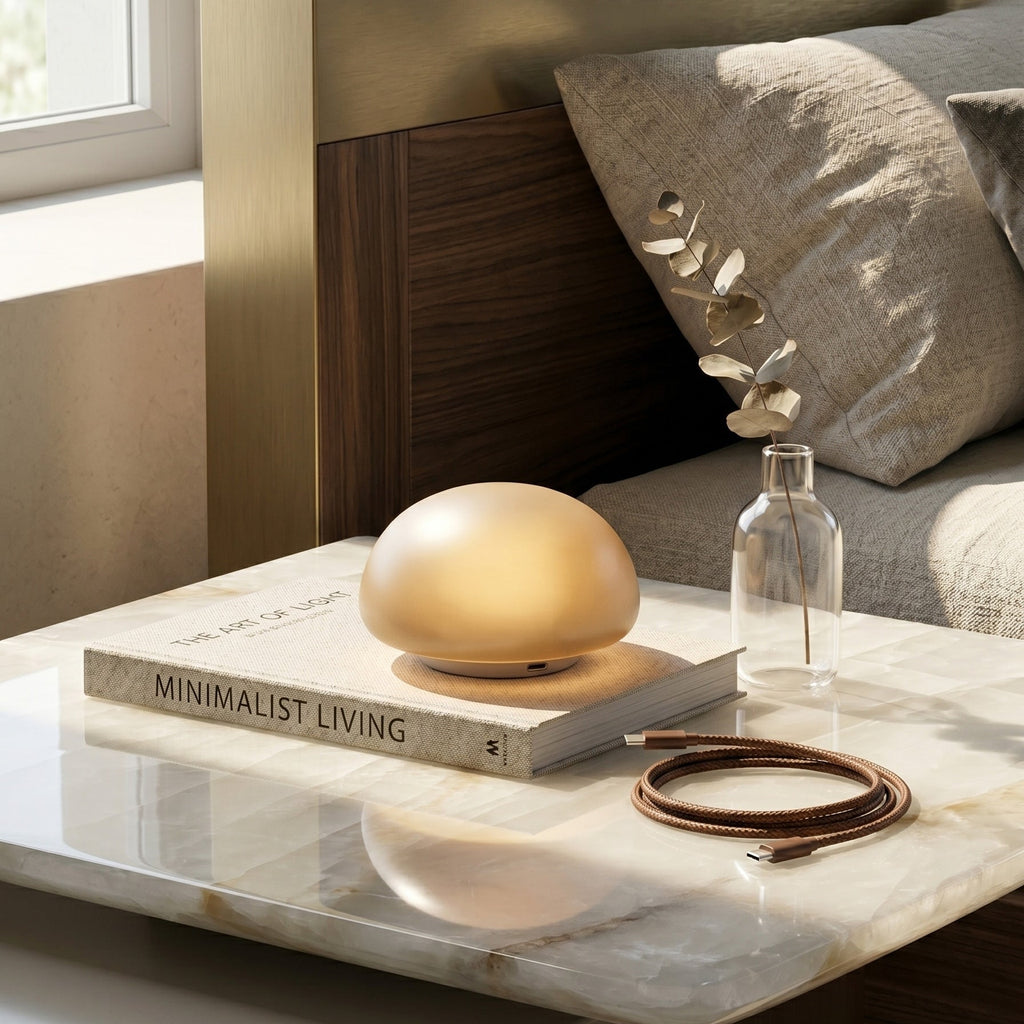 Snowflake Alabaster Table Lamp