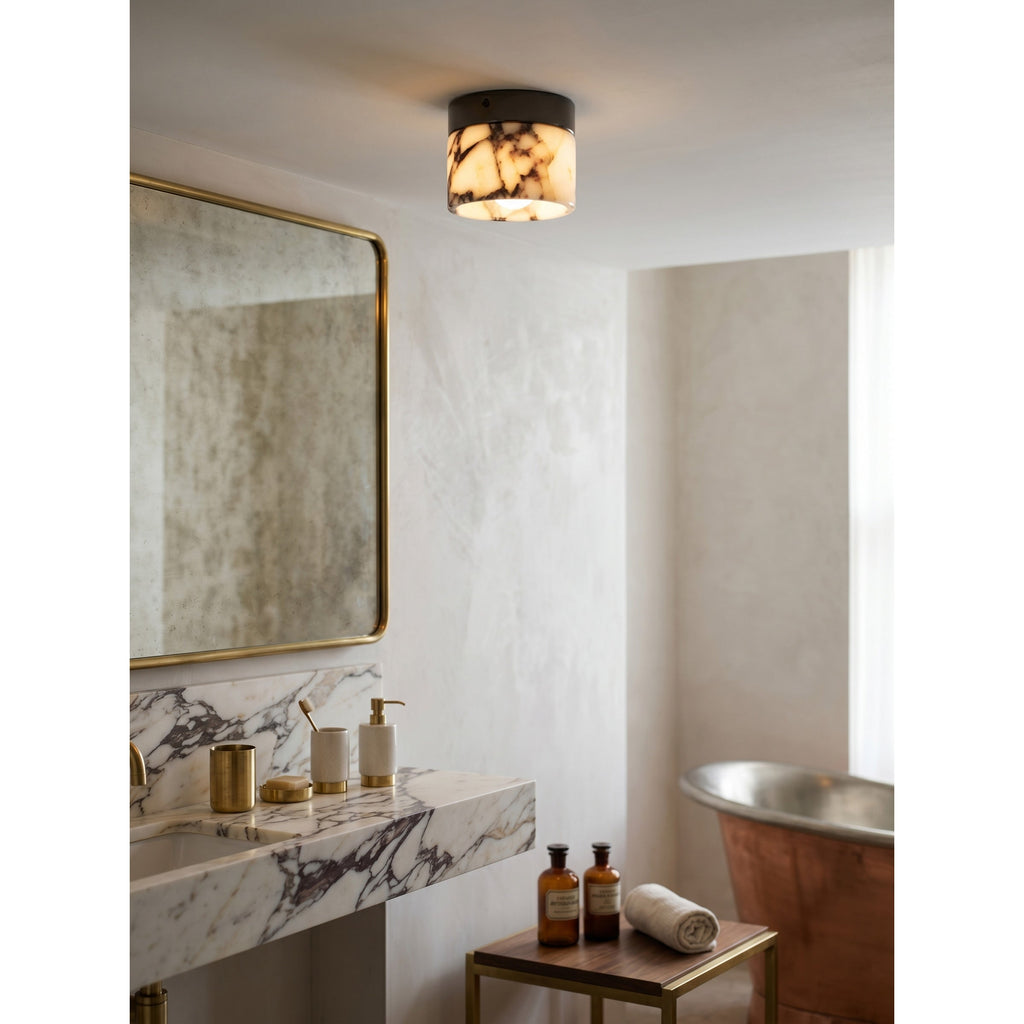 Round Marble Ceiling Light