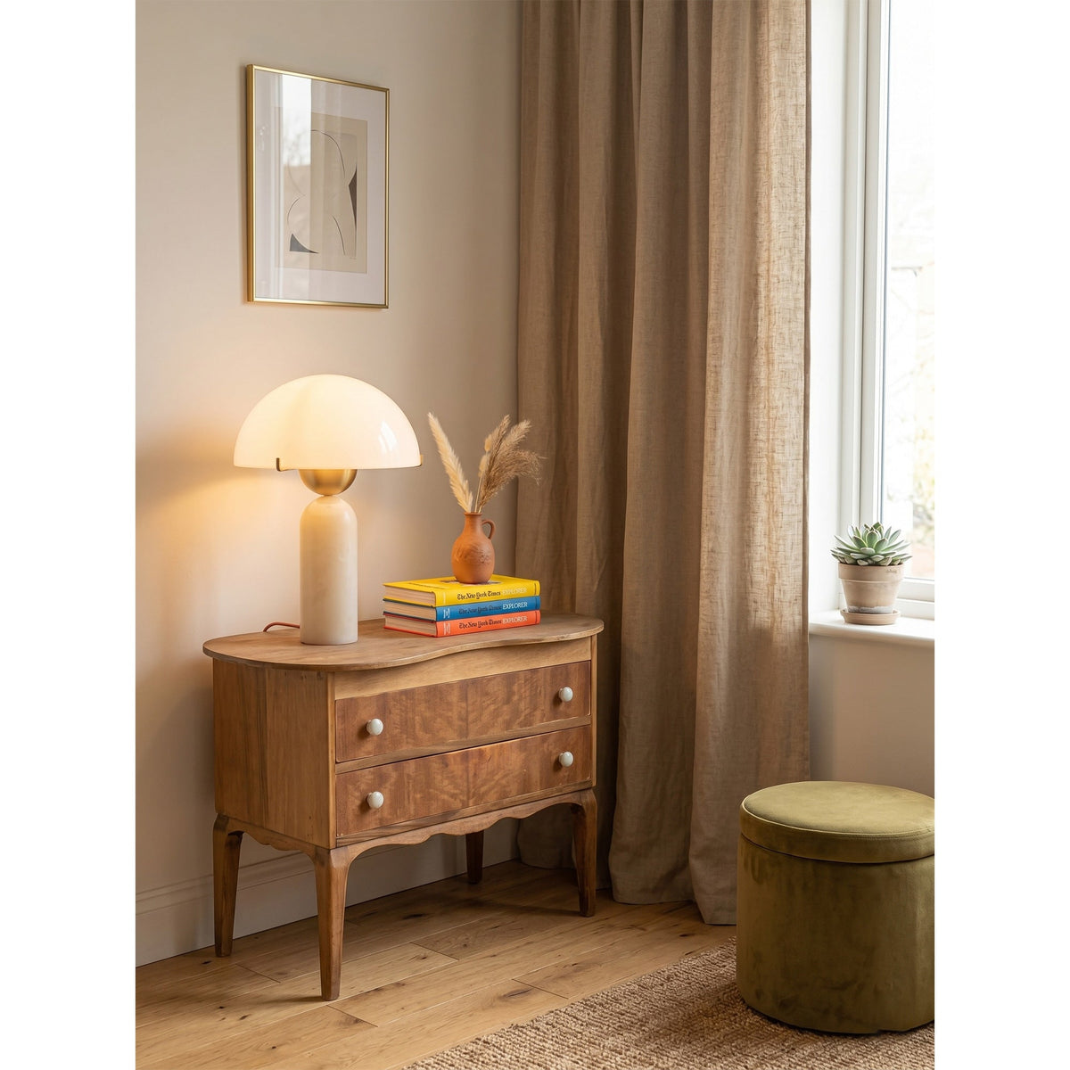 Peono Natural Stone Table Lamp