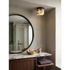 Round Marble Ceiling Light