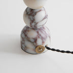 Carroll Marble & Rattan Table Lamp
