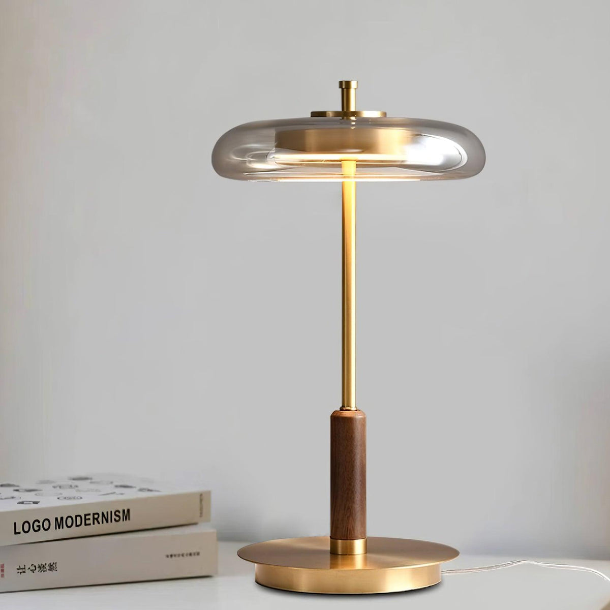 Modern Glass LED Table Lamp