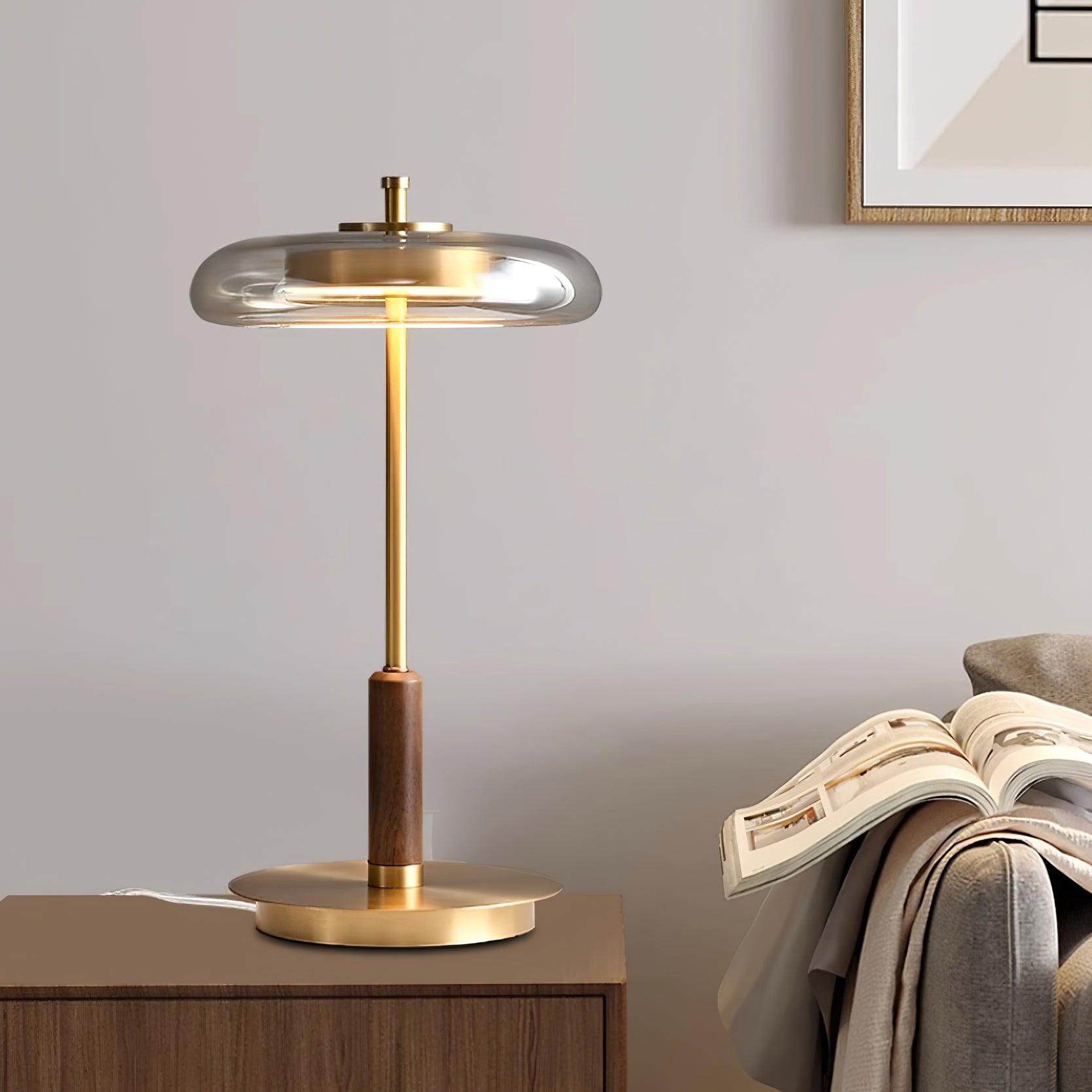 Modern Glass LED Table Lamp