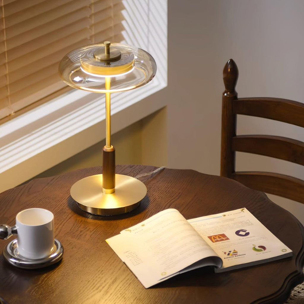 Modern Glass LED Table Lamp