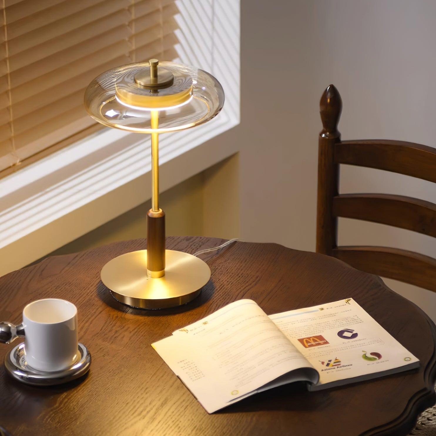 Modern Glass LED Table Lamp