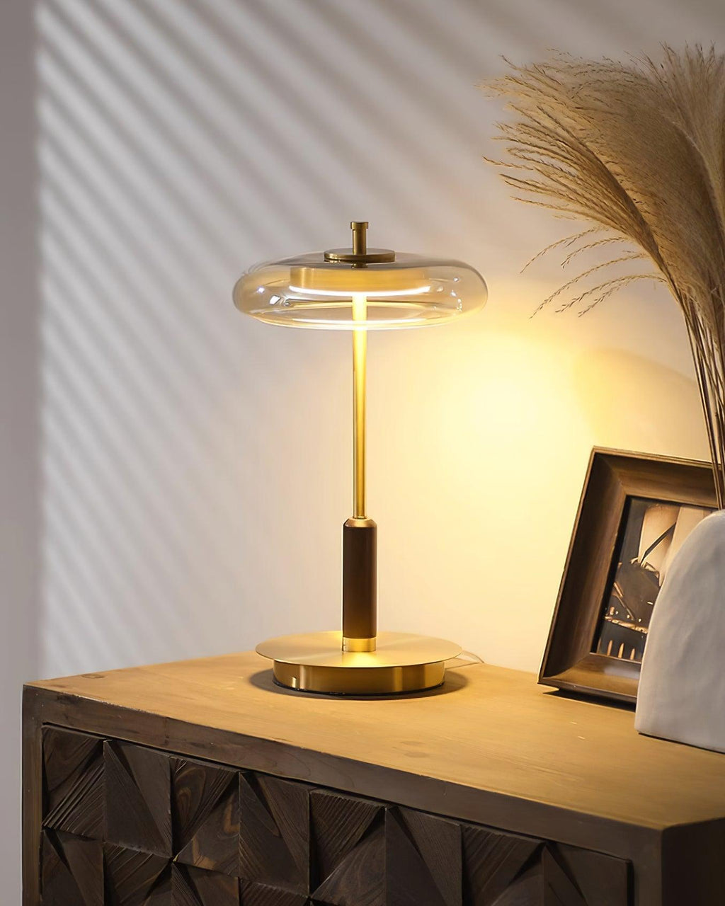 Modern Glass LED Table Lamp
