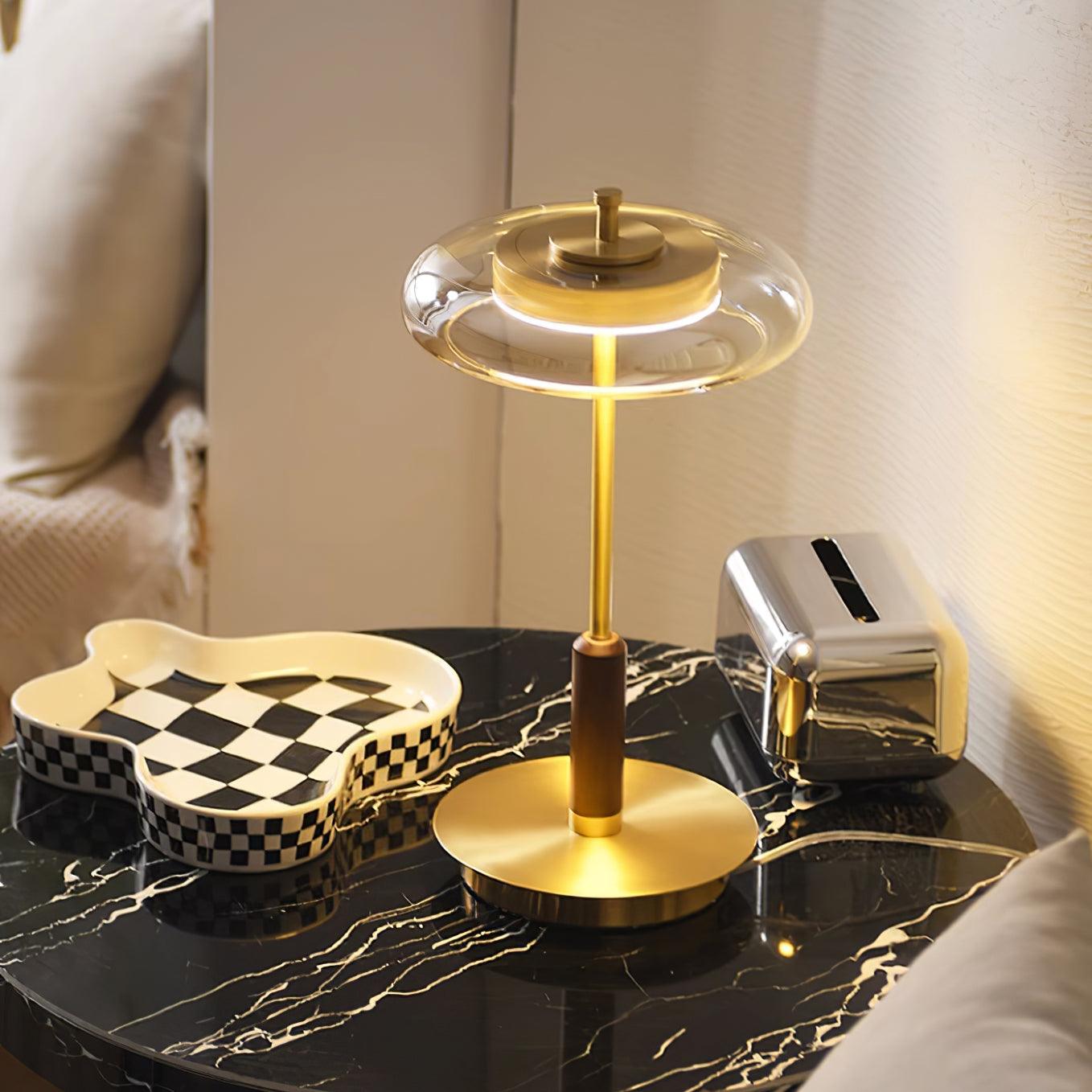Modern Glass LED Table Lamp
