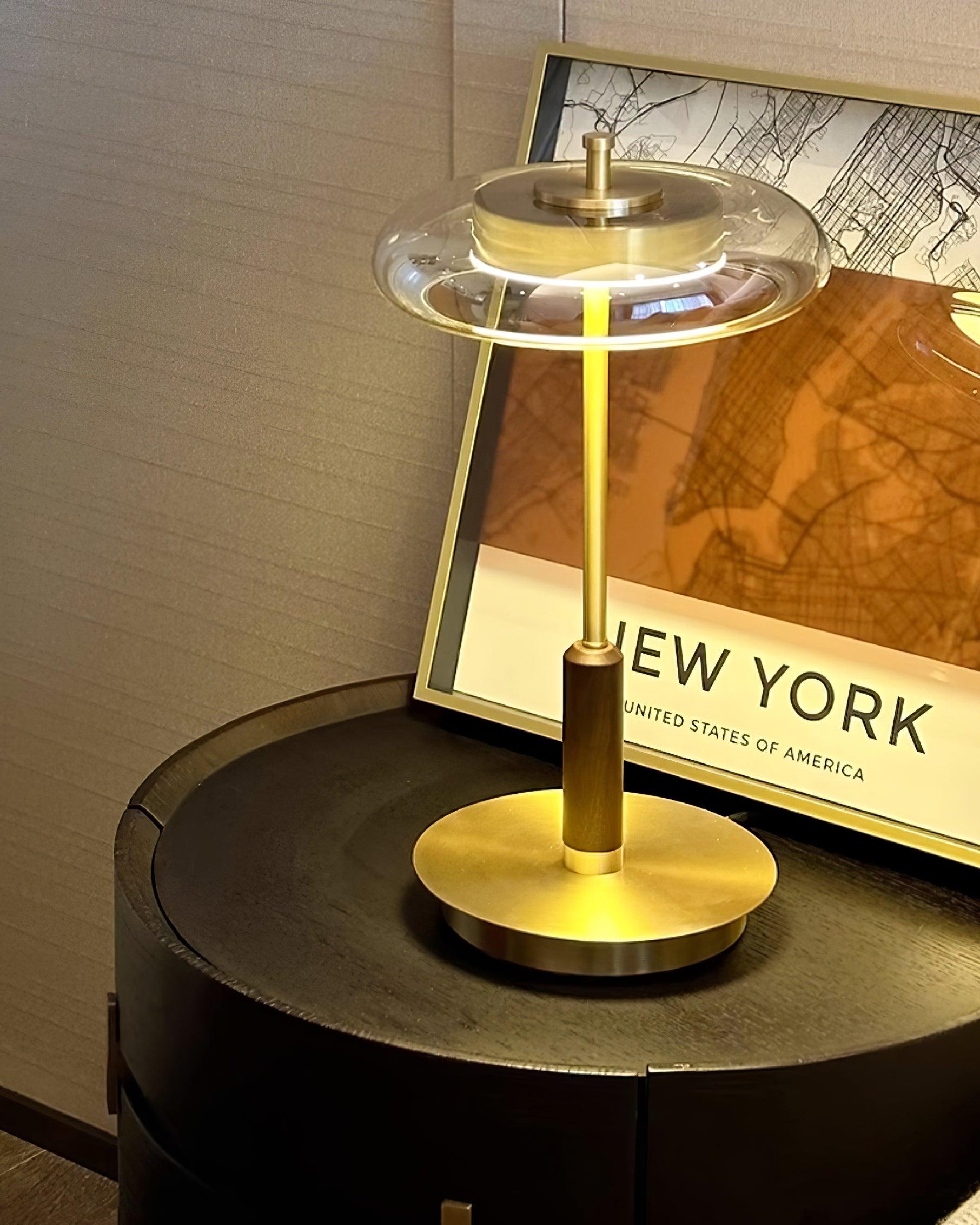 Modern Glass LED Table Lamp