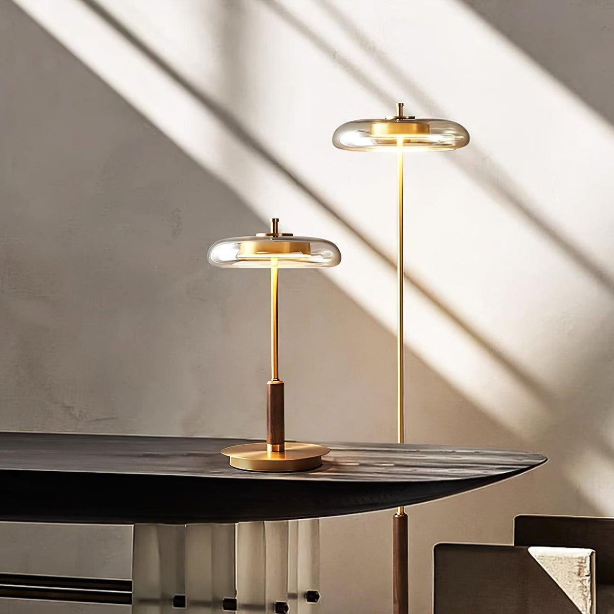Modern Glass LED Table Lamp