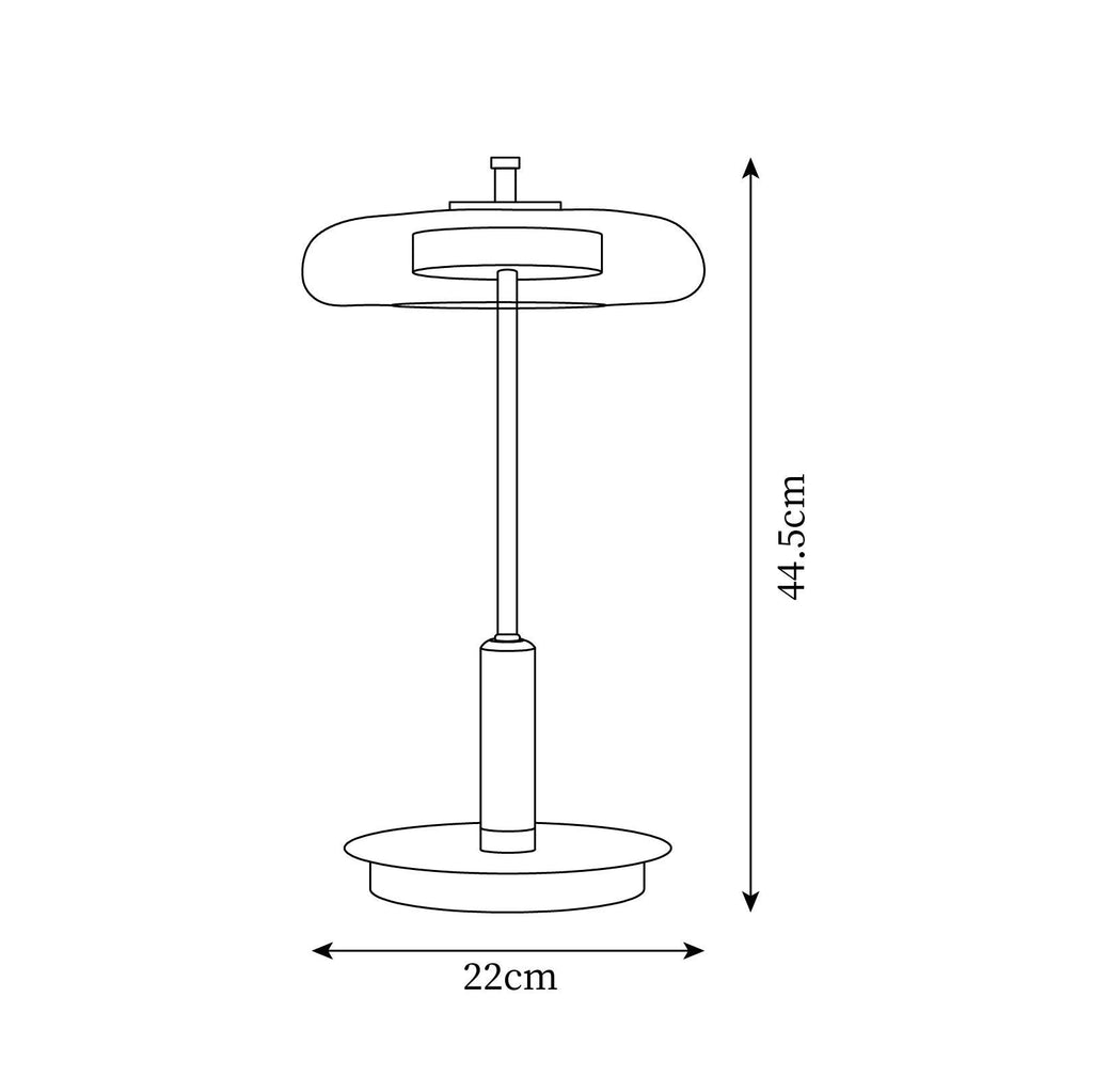 Modern Glass LED Table Lamp