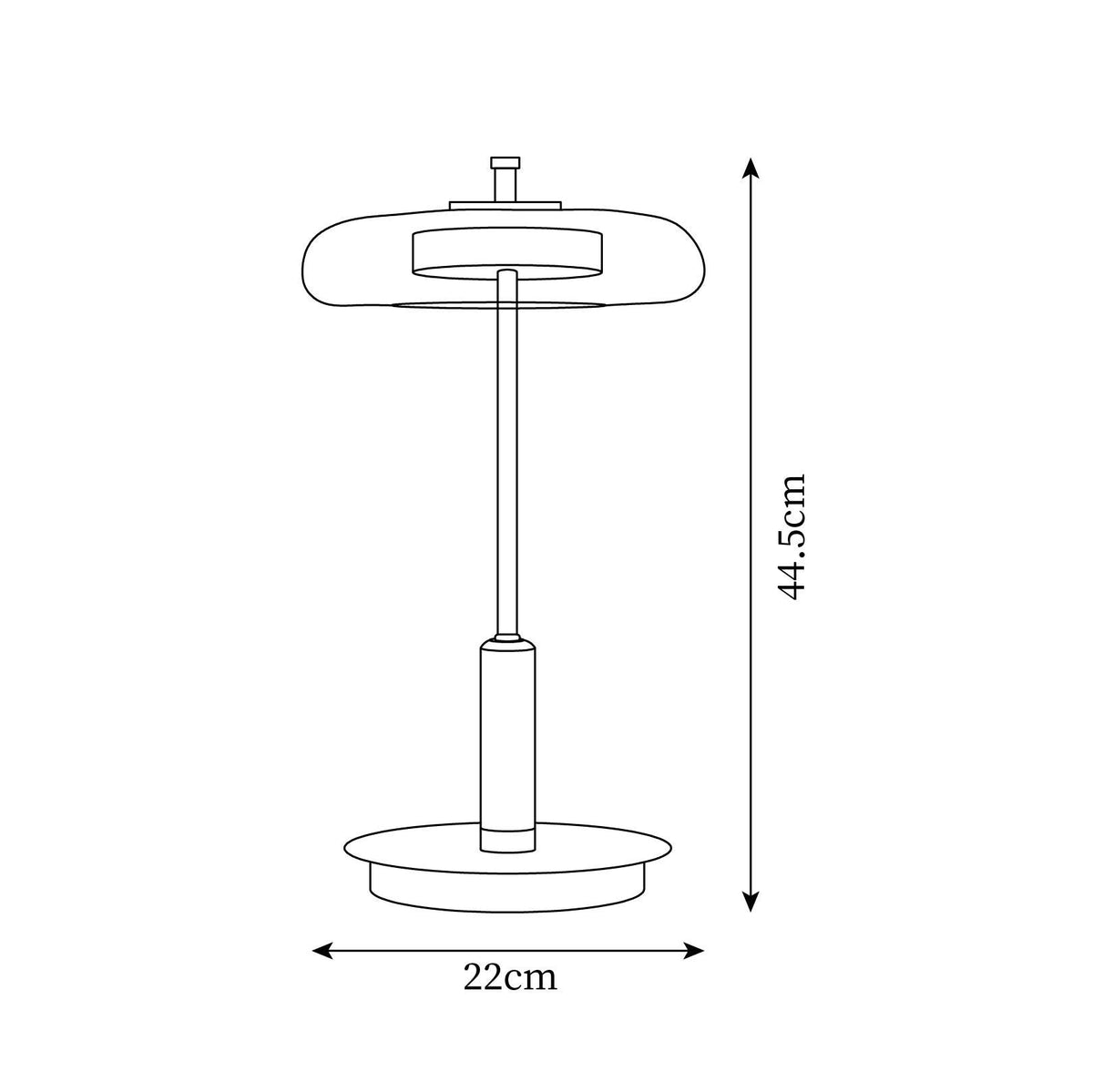 Modern Glass LED Table Lamp