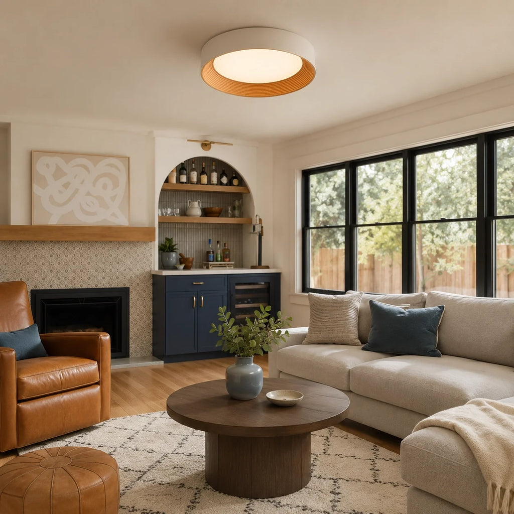 Remy Round Flush Mount Ceiling Light