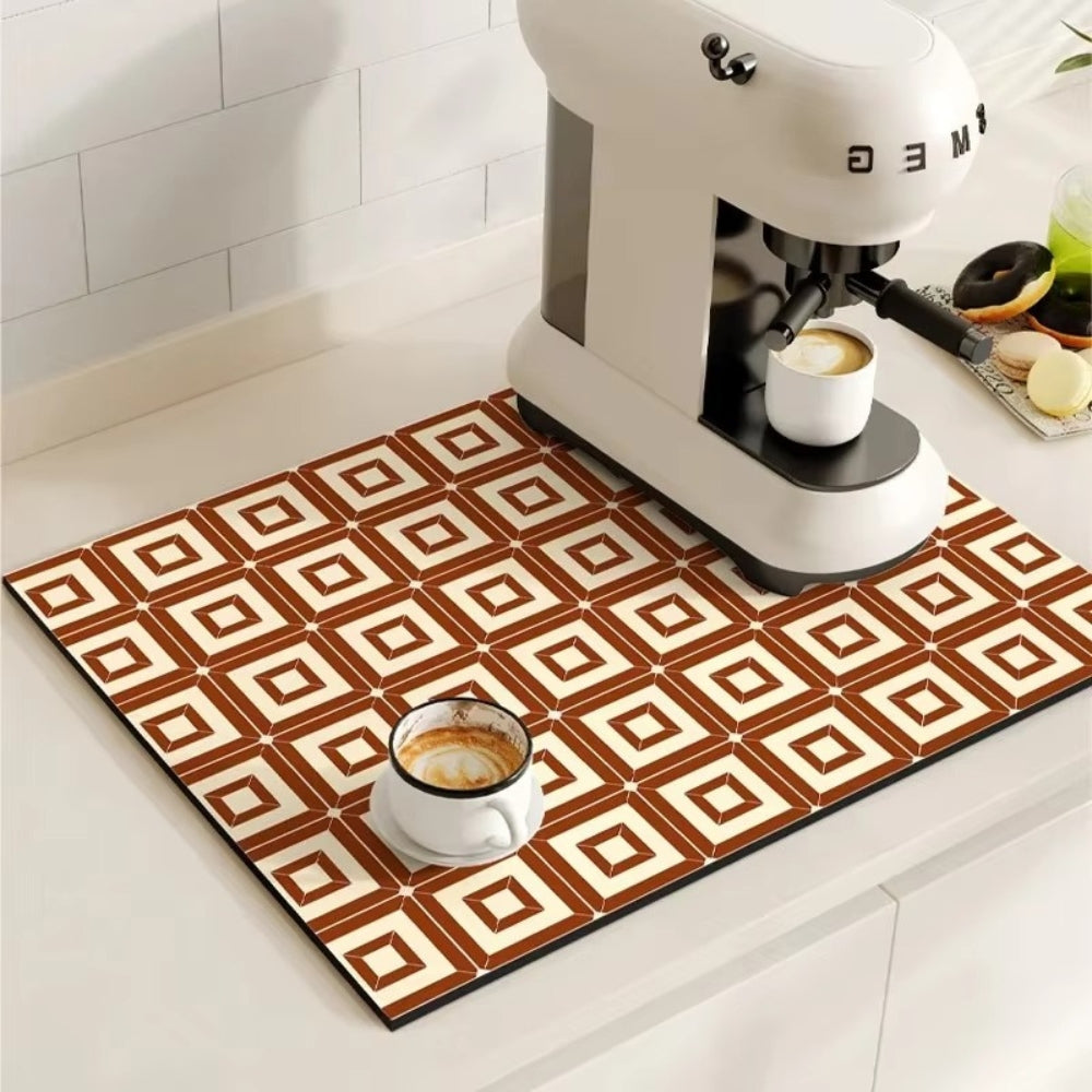 Retro Tile Coffee Mat