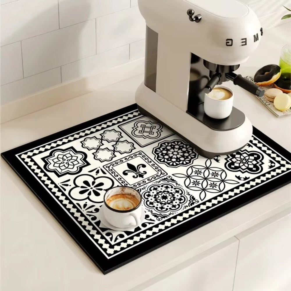 Retro Tile Coffee Mat
