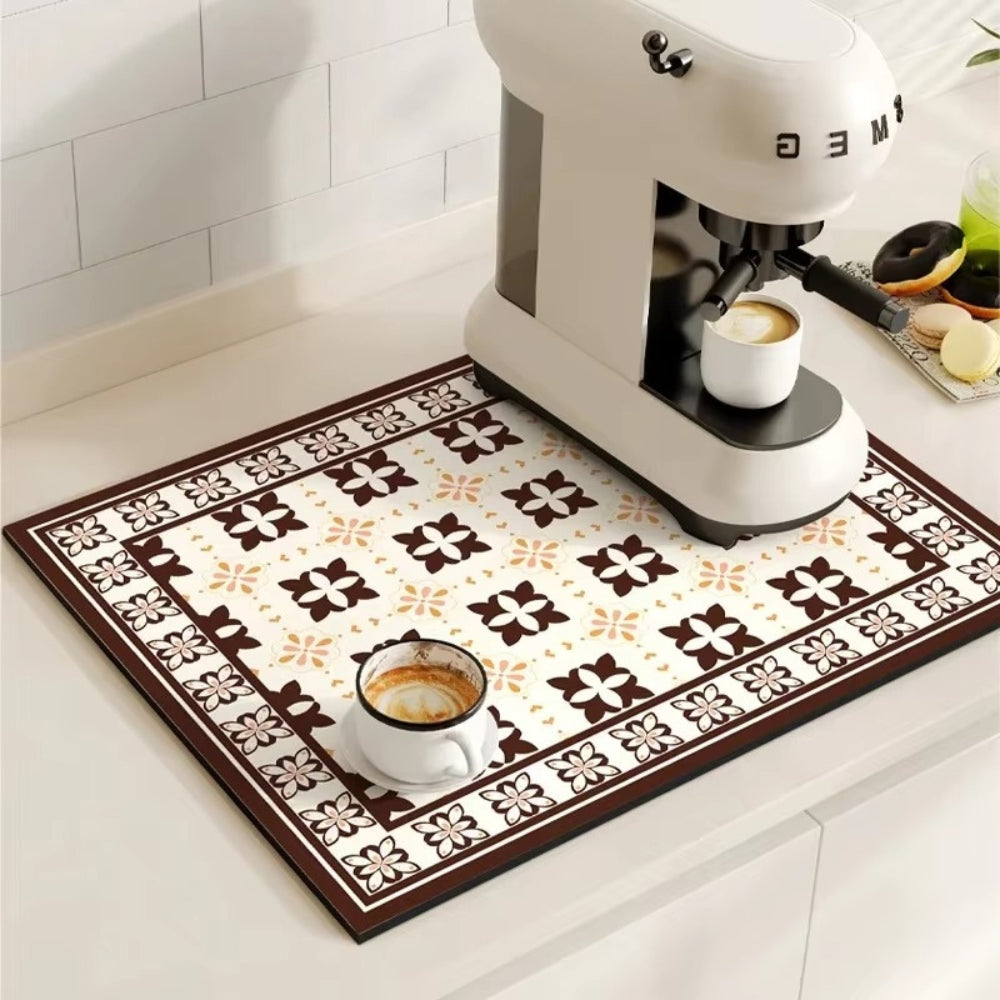 Retro Tile Coffee Mat