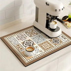 Retro Tile Coffee Mat