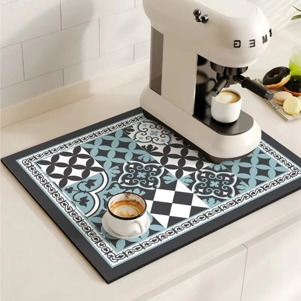 Retro Tile Coffee Mat