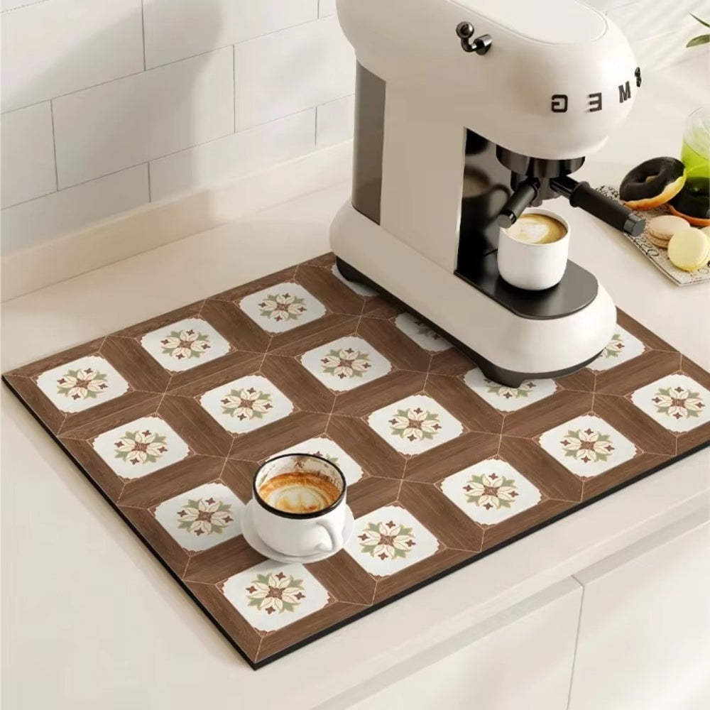 Retro Tile Coffee Mat