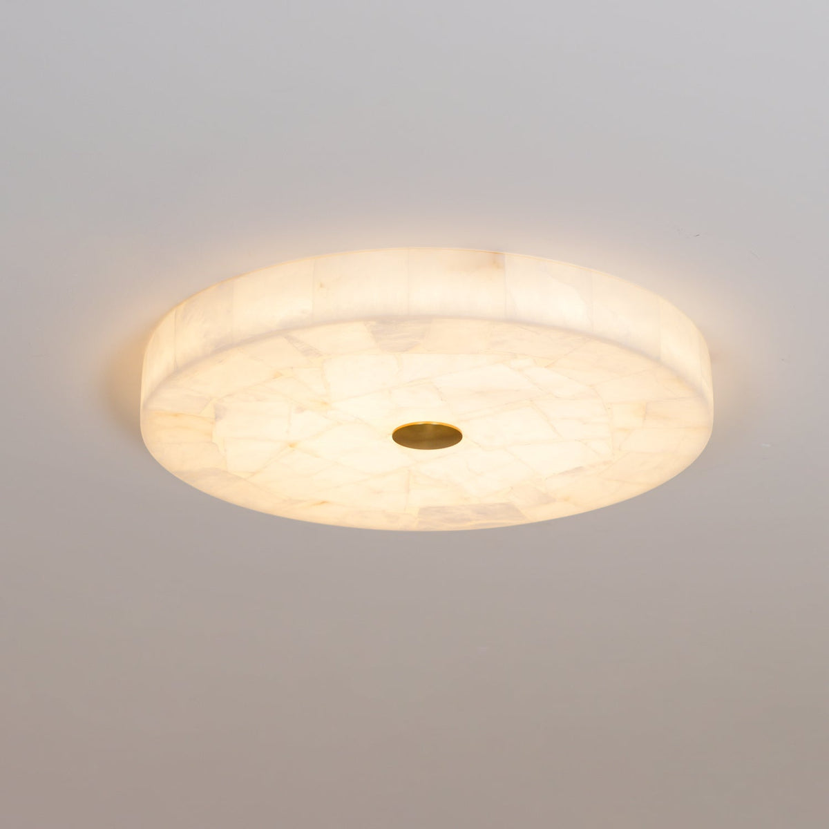 Round Alabaster LED Ceiling Light