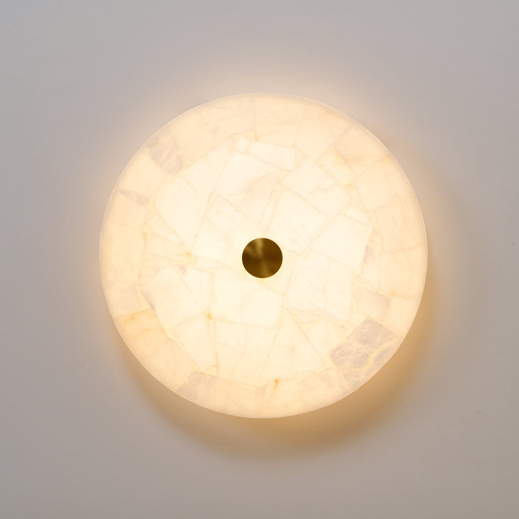 Round Alabaster LED Ceiling Light