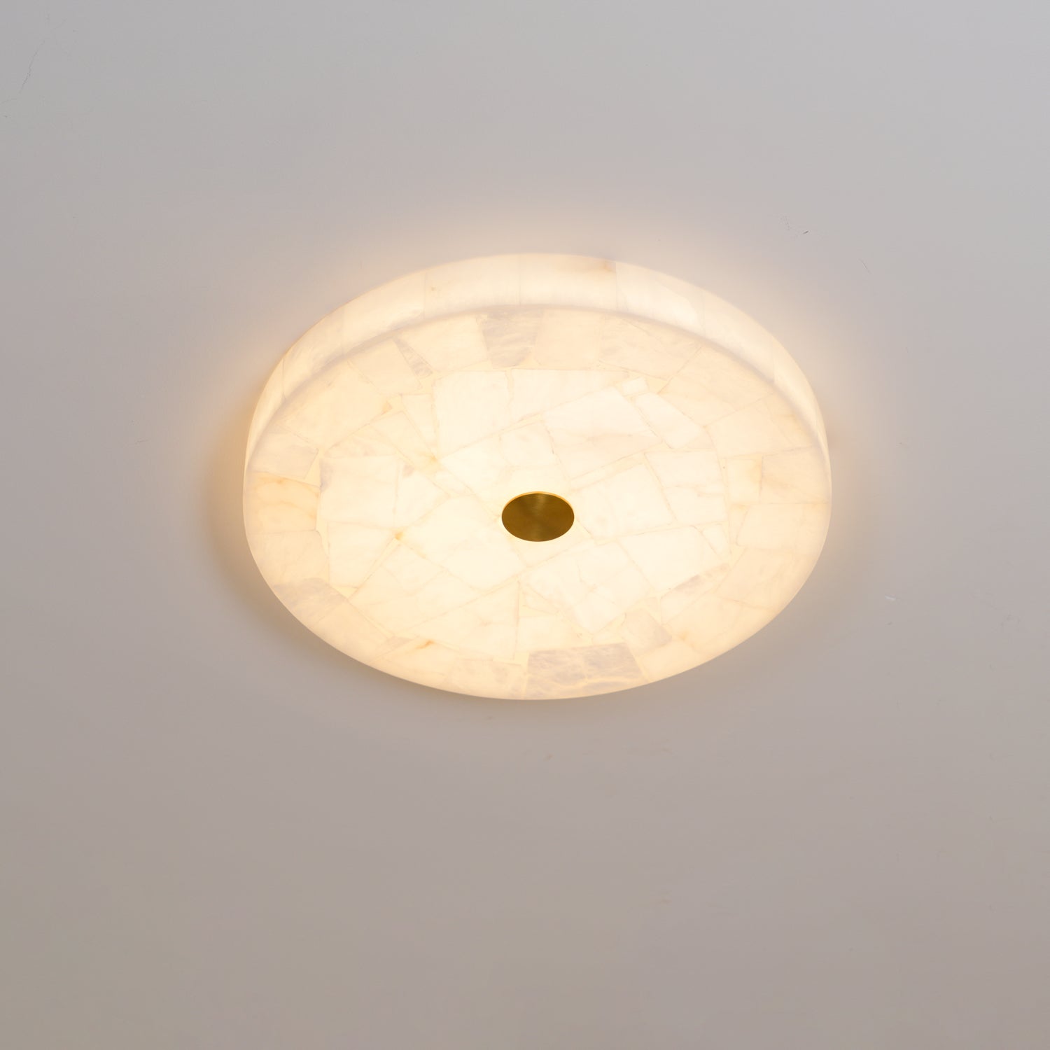 Round Alabaster LED Ceiling Light