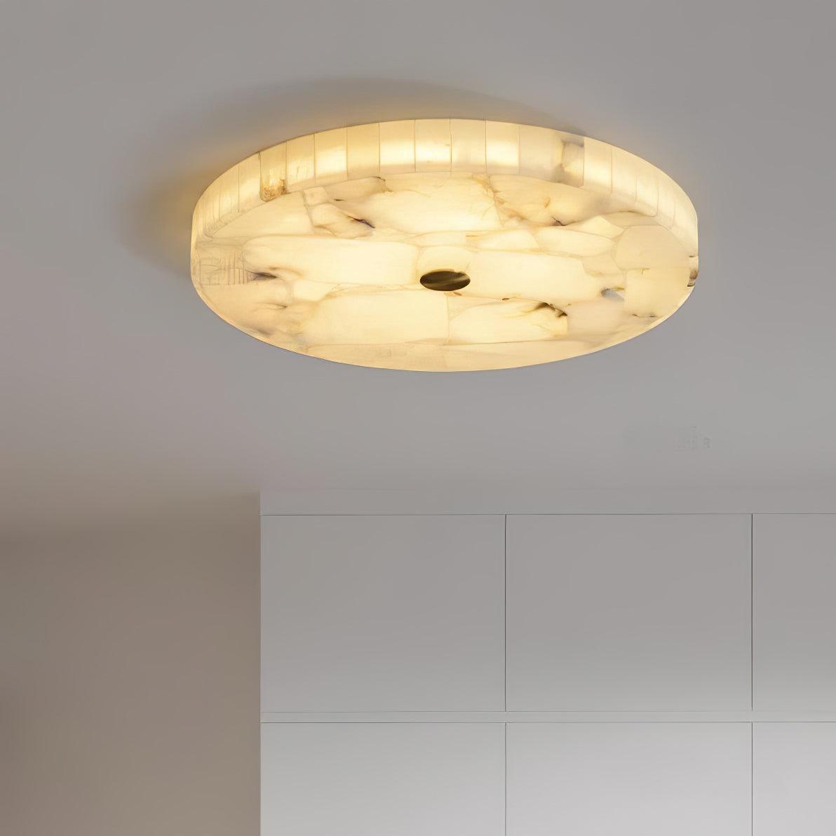 Round Alabaster LED Ceiling Light