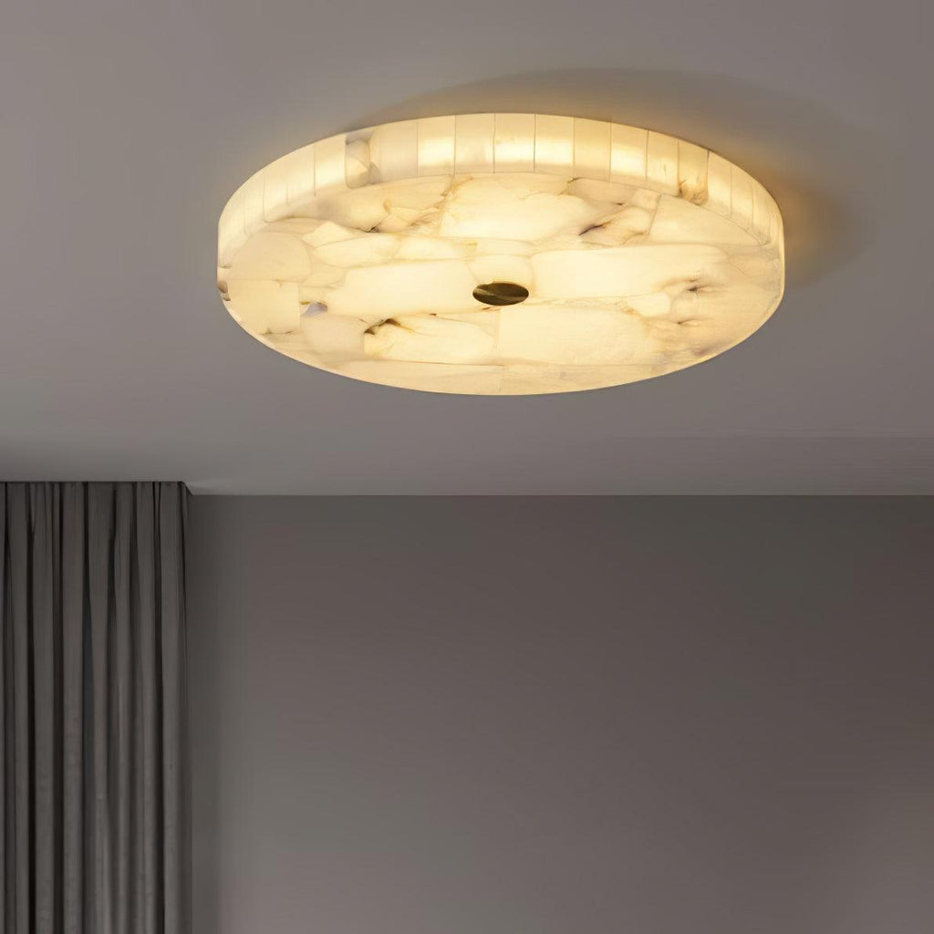 Round Alabaster LED Ceiling Light