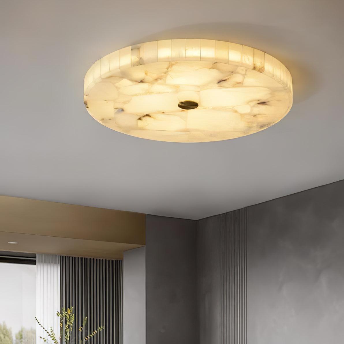 Round Alabaster LED Ceiling Light