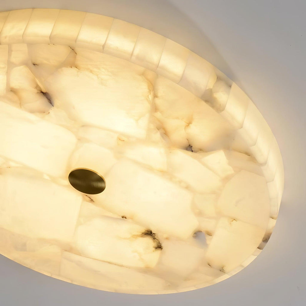 Round Alabaster LED Ceiling Light