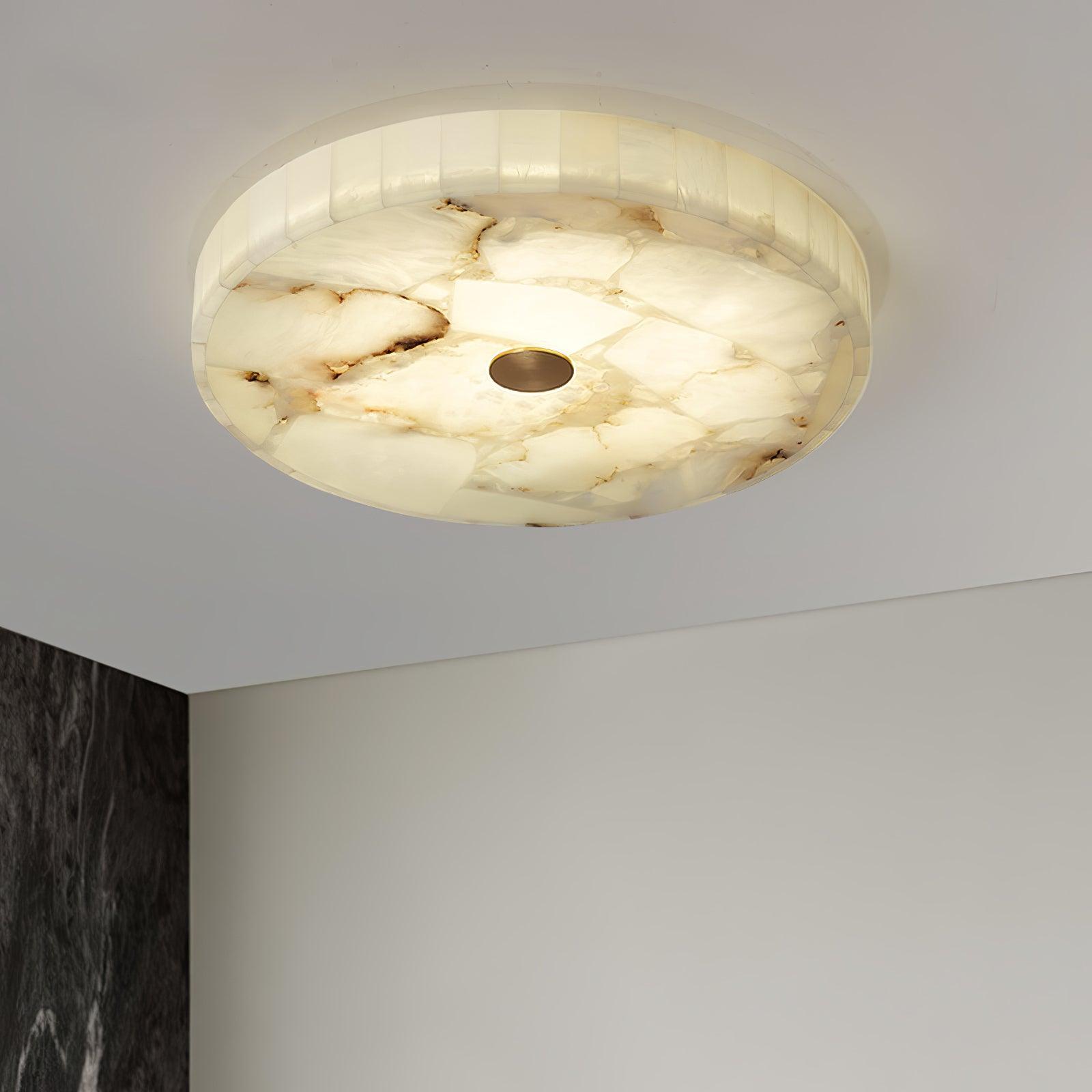 Round Alabaster LED Ceiling Light
