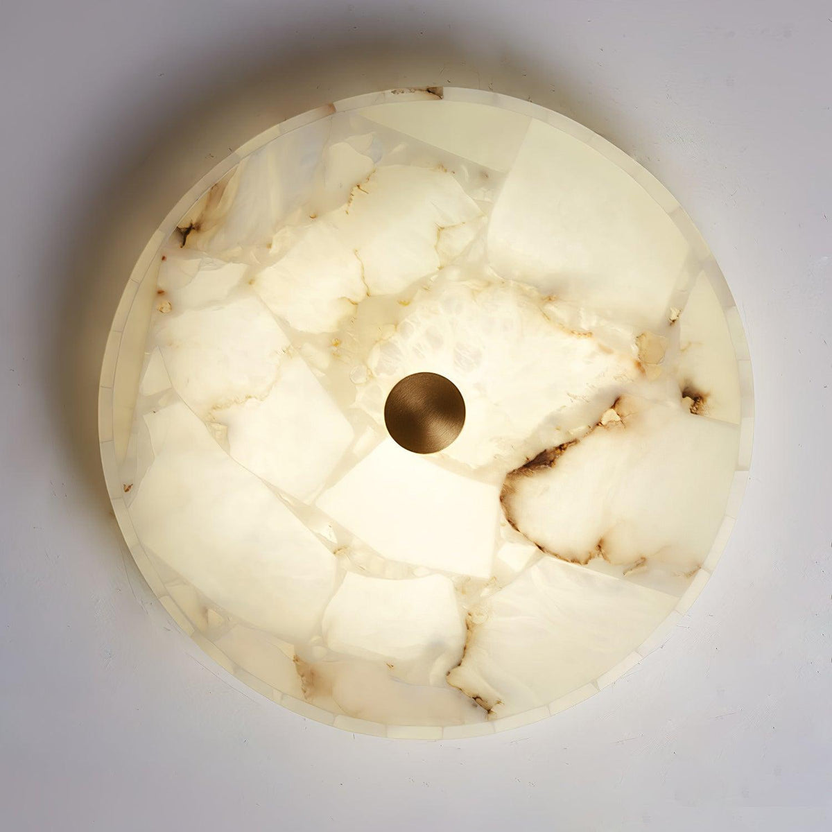 Round Alabaster LED Ceiling Light
