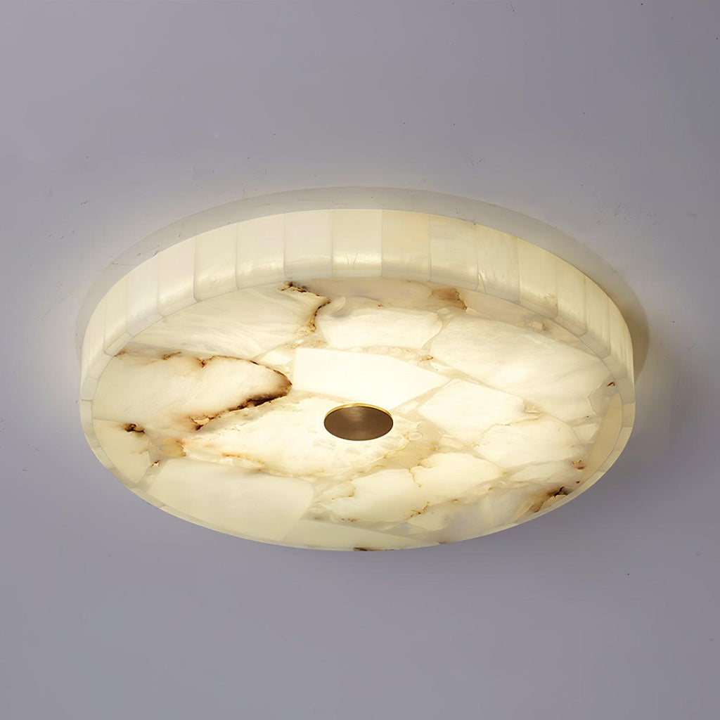Round Alabaster LED Ceiling Light