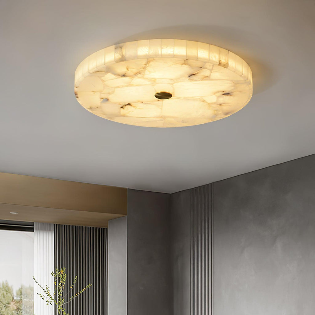 Round Alabaster LED Ceiling Light