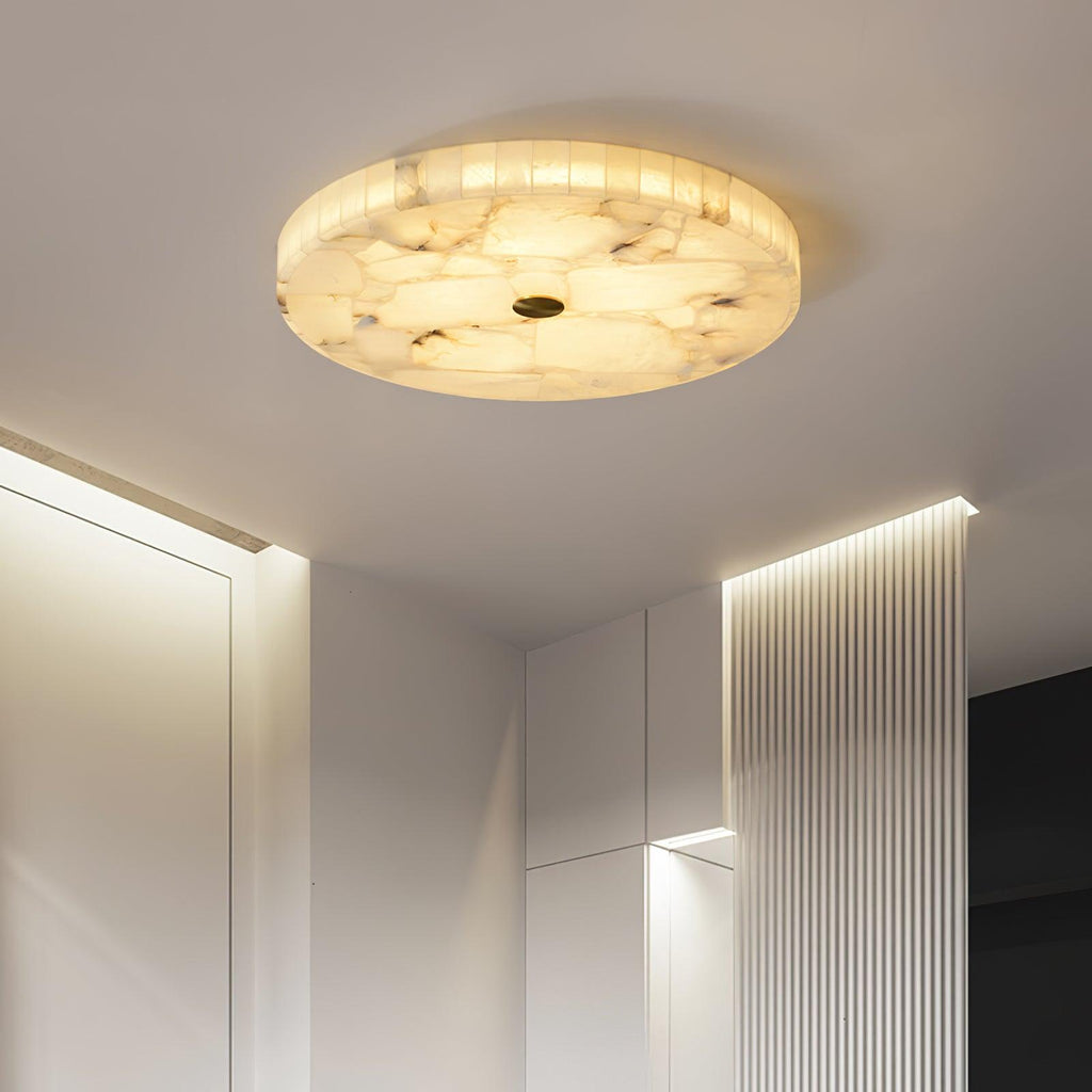 Round Alabaster LED Ceiling Light