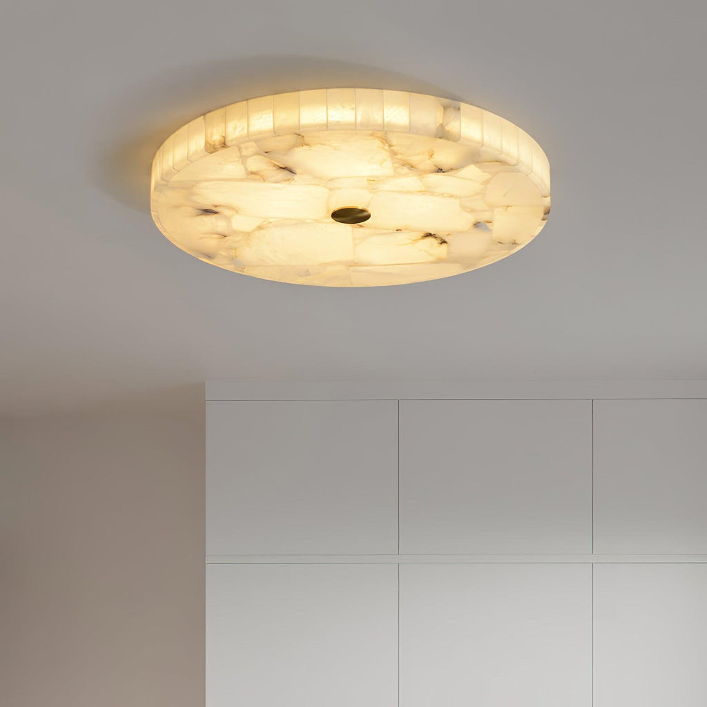 Round Alabaster LED Ceiling Light
