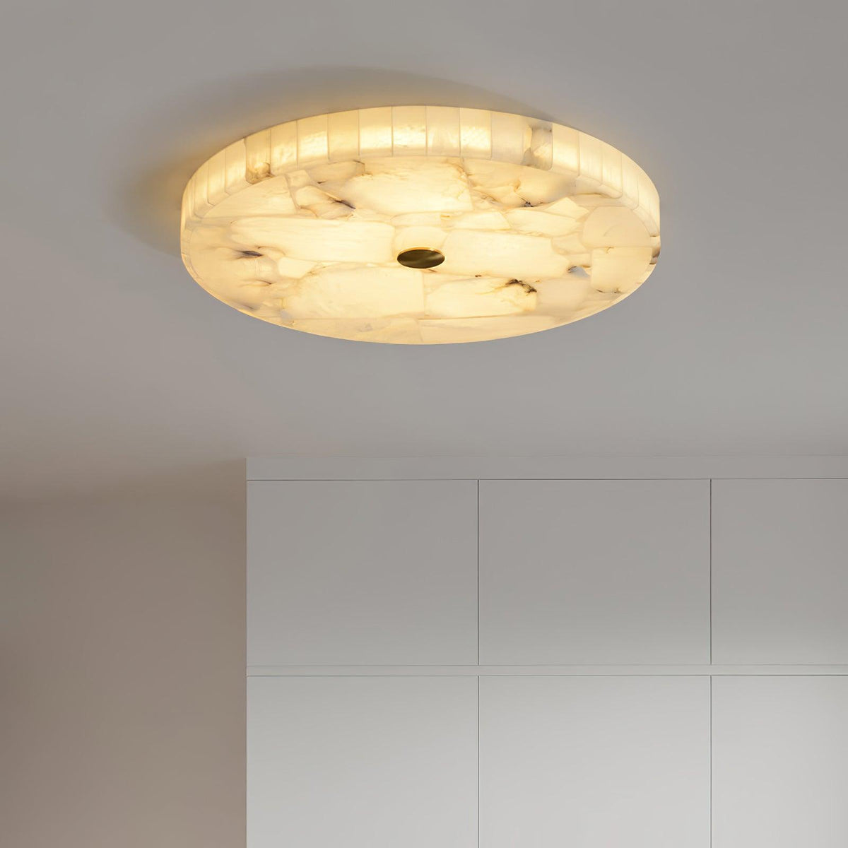 Round Alabaster LED Ceiling Light