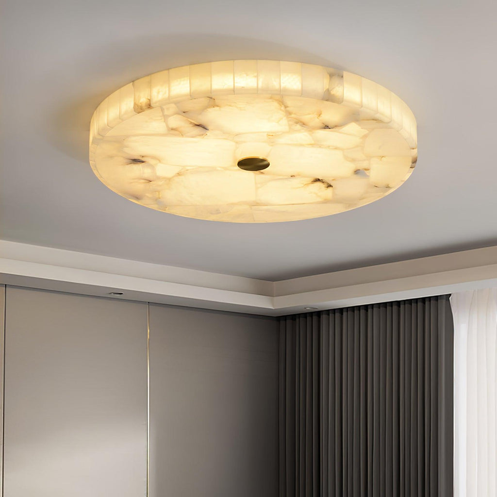 Round Alabaster LED Ceiling Light