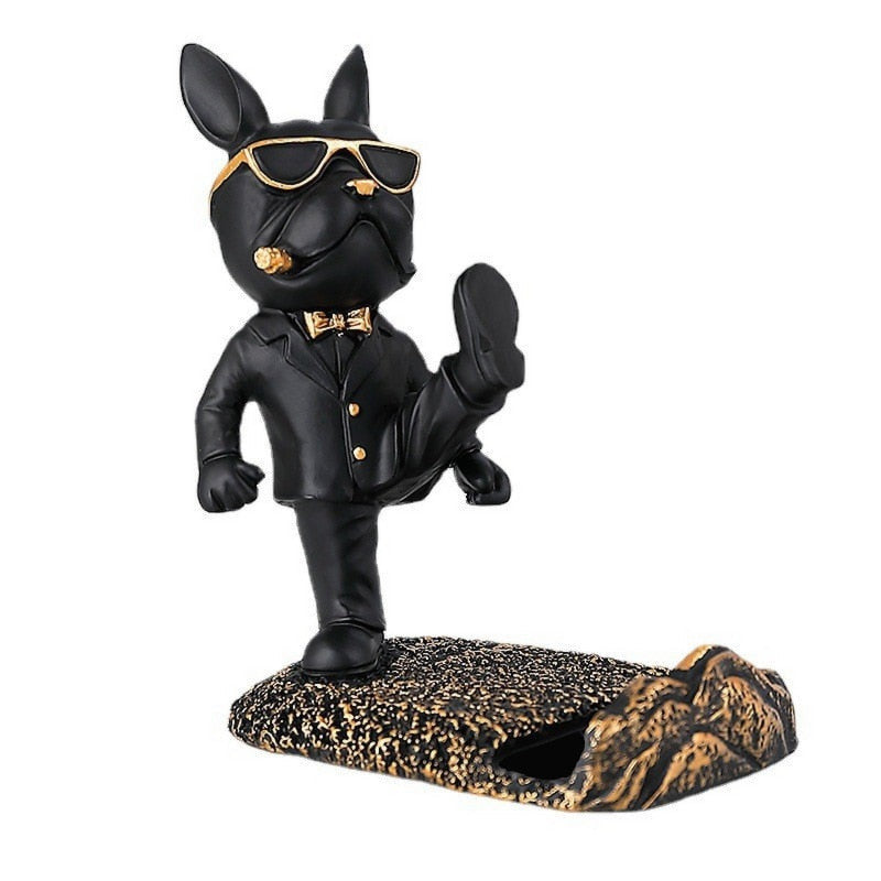 Kung Fu Bulldog Phone Stand
