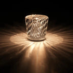 Metal and Crystal Pendant Light