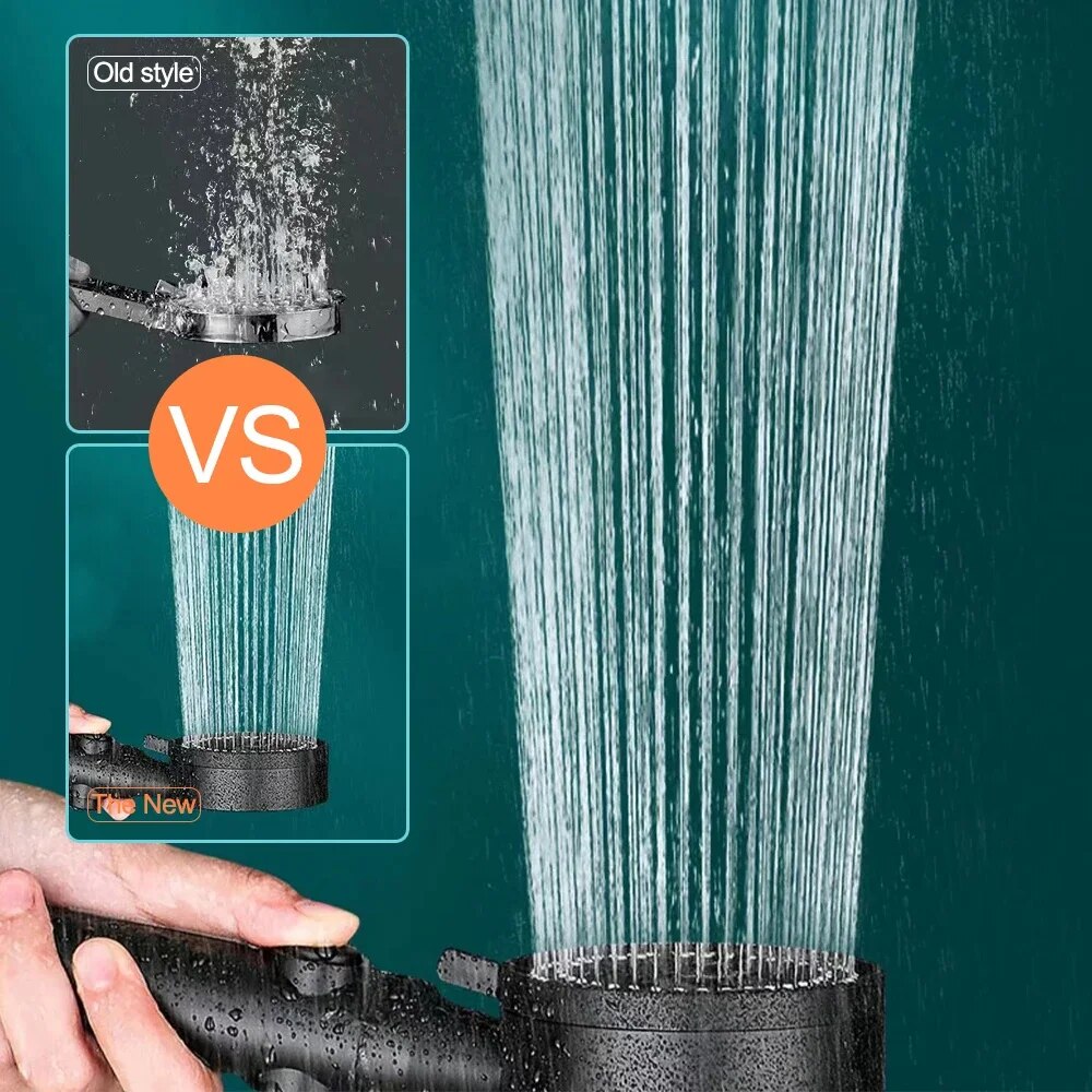 High-Pressure Shower Head with Hose
