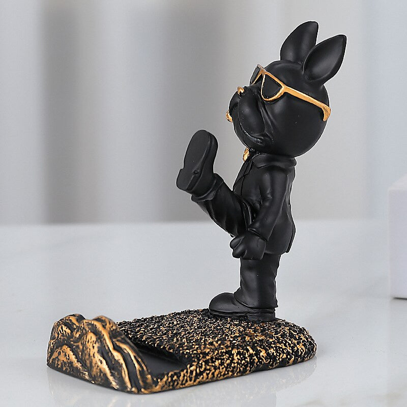 Kung Fu Bulldog Phone Stand